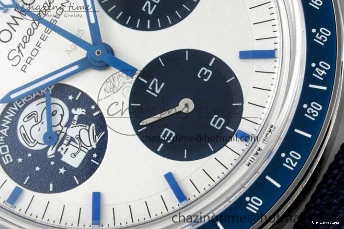 0309 Sophisticated Speedmaster Professional “Silver Snoopy Award” 50th Anniversary V6SF 1:1 Best Edition A7750(Mod) 7846